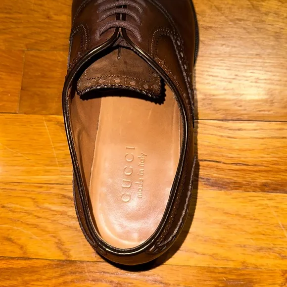 Gucci - Cap Toe Dress Shoes - Men’s Size 7 (US) - Brown