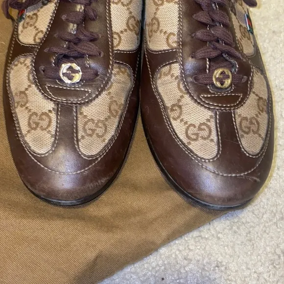 Gucci Sneaker with Leather Trim