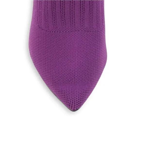 Guess Stiletto Purple Sock Ankle Boots