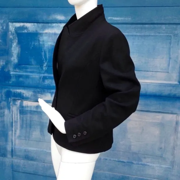 Handmacher Vintage Ladies Pure Wool (3) Button Lux Blazer