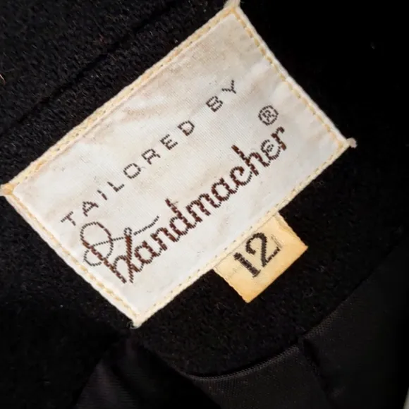 Handmacher Vintage Ladies Pure Wool (3) Button Lux Blazer