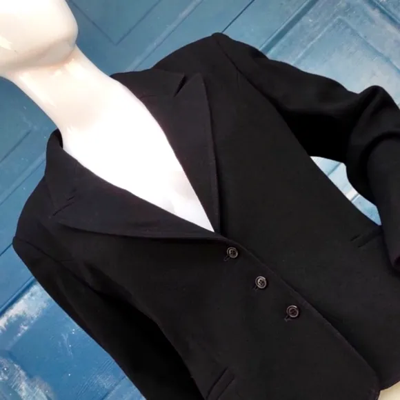 Handmacher Vintage Ladies Pure Wool (3) Button Lux Blazer