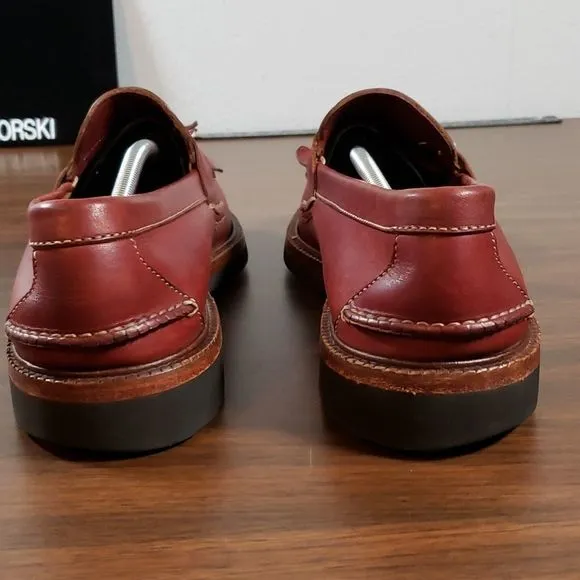 Handsome H.S. TRASK Kiltie Tassel Slip-On Loafers Vibram Soles Handmade‎ 13