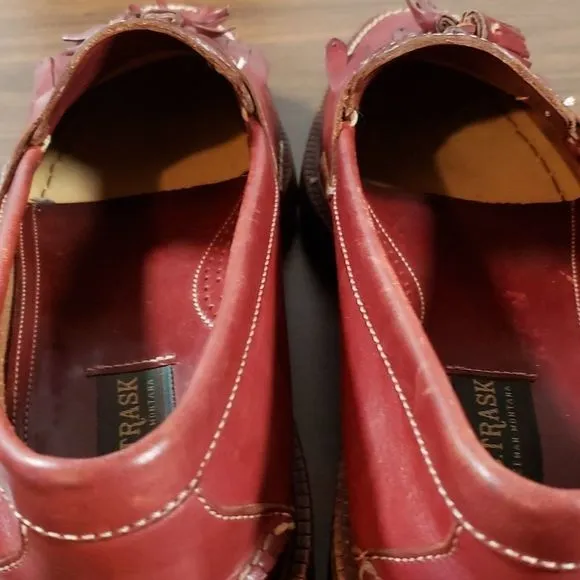 Handsome H.S. TRASK Kiltie Tassel Slip-On Loafers Vibram Soles Handmade‎ 13