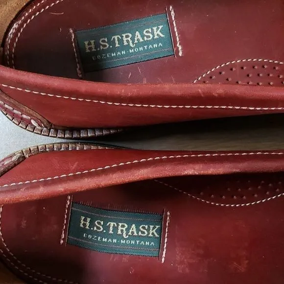 Handsome H.S. TRASK Kiltie Tassel Slip-On Loafers Vibram Soles Handmade‎ 13