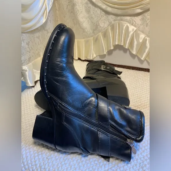 HARLEY DAVIDSON DELLA WOMENS LEATHER MOTOR CYCLE BOOTS
