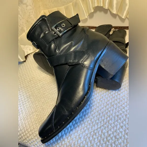 HARLEY DAVIDSON DELLA WOMENS LEATHER MOTOR CYCLE BOOTS