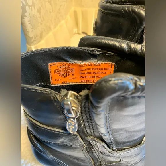 HARLEY DAVIDSON DELLA WOMENS LEATHER MOTOR CYCLE BOOTS