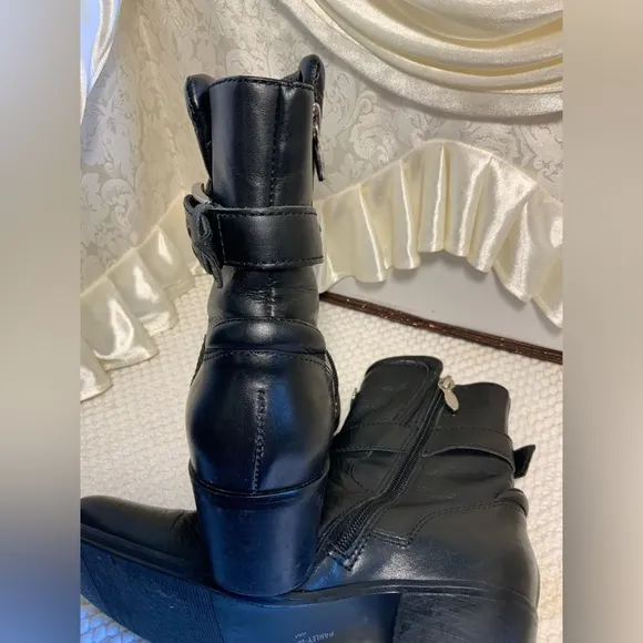 HARLEY DAVIDSON DELLA WOMENS LEATHER MOTOR CYCLE BOOTS