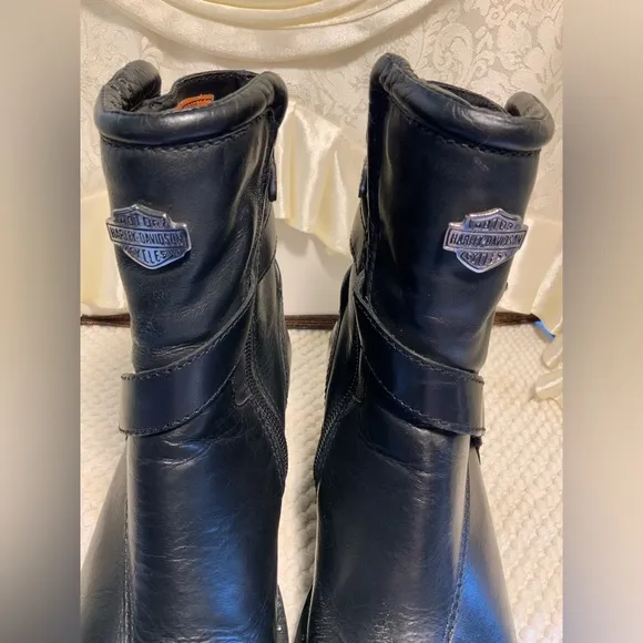 HARLEY DAVIDSON DELLA WOMENS LEATHER MOTOR CYCLE BOOTS