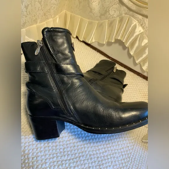 HARLEY DAVIDSON DELLA WOMENS LEATHER MOTOR CYCLE BOOTS