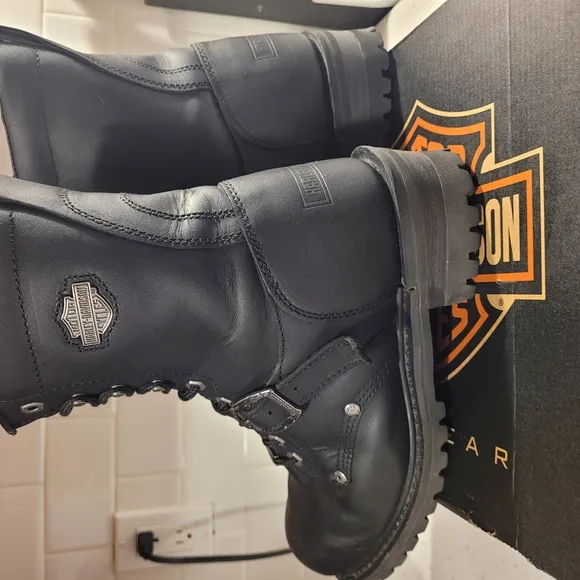 Harley-Davidson Men's Black Leather Boots