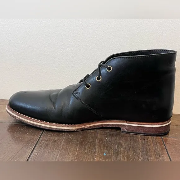Helm Black Leather Chukka Boots Mens size 8