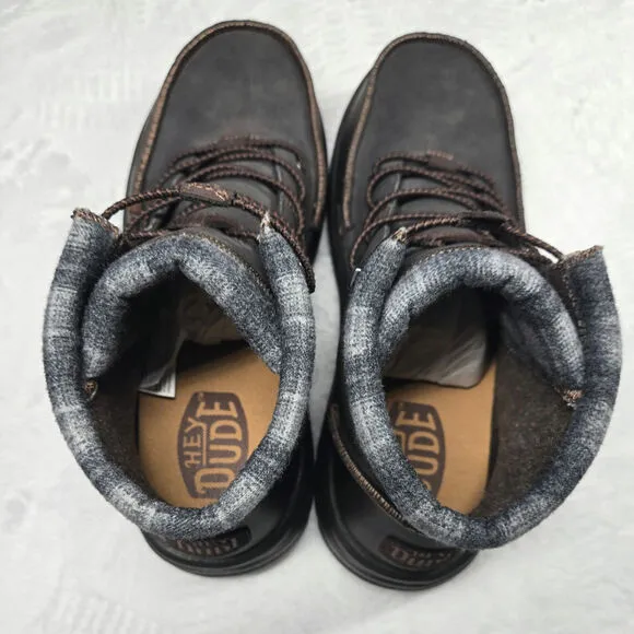 Hey Dude Bradley Classic Boot Sneaker Shoes  Brown Men’s Size 13 NWT, No box
