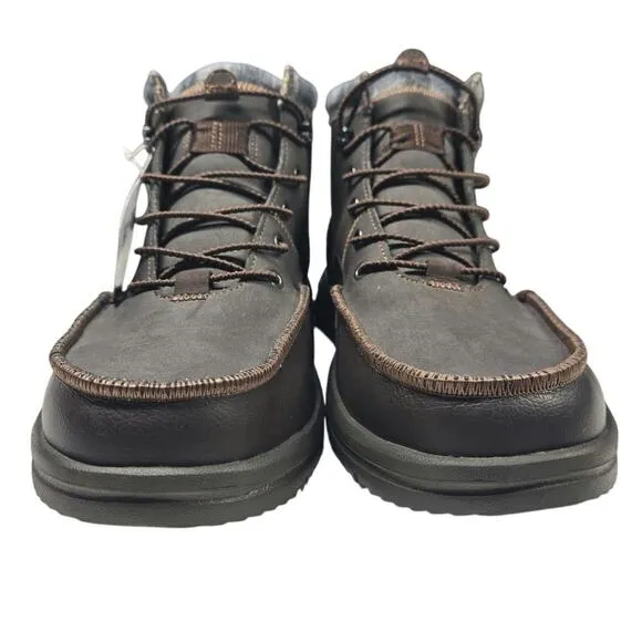 Hey Dude Bradley Classic Boot Sneaker Shoes  Brown Men’s Size 13 NWT, No box