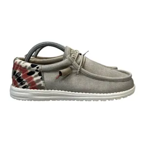 Hey Dude Wally Sport Mesh Tan White Casual Slip On Shoes Men's Size 7