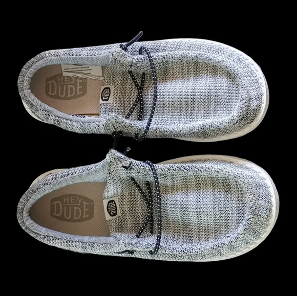 Hey Dude Youth Wally Stretch Yin Yang Slip-On Boat Shoe Sneaker