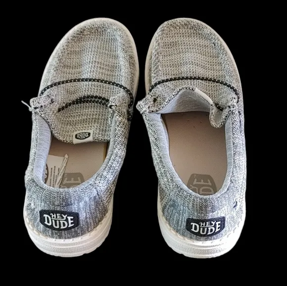 Hey Dude Youth Wally Stretch Yin Yang Slip-On Boat Shoe Sneaker