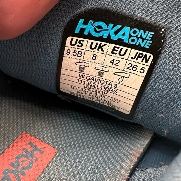 Hoka Gaviota 3 Running Shoes Sneakers Size 9.5 FLAWS