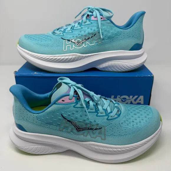 Hoka Mach 6 Women's 9.5 Cloudless Waterpark Running Shoes