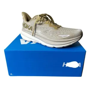 Hoka Mens Shoes Sneakers NIB Size 10D Clifton 9 Wheat Running Comfort Athletic