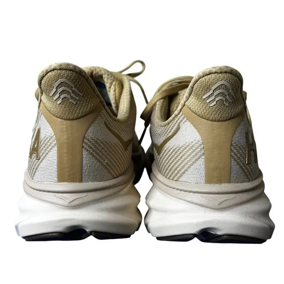 Hoka Mens Shoes Sneakers NIB Size 10D Clifton 9 Wheat Running Comfort Athletic