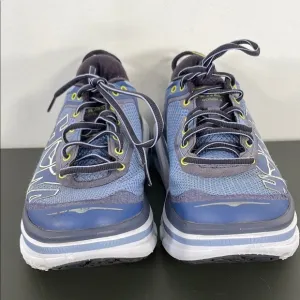Hoka One One Bondi 4 Women's Athletic Blue Mesh Running Shoes Sz 7.5