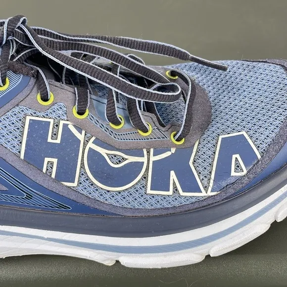 Hoka One One Bondi 4 Women's Athletic Blue Mesh Running Shoes Sz 7.5