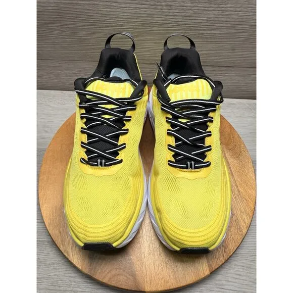 Hoka One One Bondi 6 1019269/CATH Sneaker Men Yellow Running Shoes Men’s 9