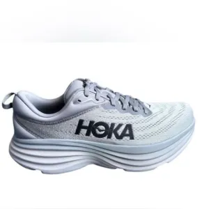 Hoka One One Bondi 8 Men's Running Shoes Gray Size 10D Athletic Sneaker