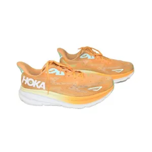Hoka One One Clifton 9 Mens Running Shoes Solar Flare / Sherbet 46 Size 11.5 D