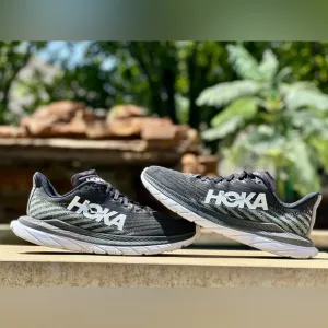Hoka One One Mach 5 Black Castlerock - Size 8D Men’s (1127893 BCSTL)
