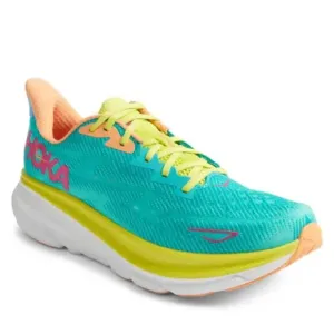 Hoka One One Men's Green Ceramic Clifton 9 Mesh Athletic Running Shoes Size 12D