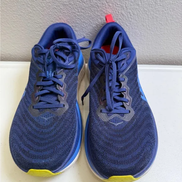 Hoka One One Mens Size 10.5 Blue 1127929 Gaviota 5 Running Shoes Blue