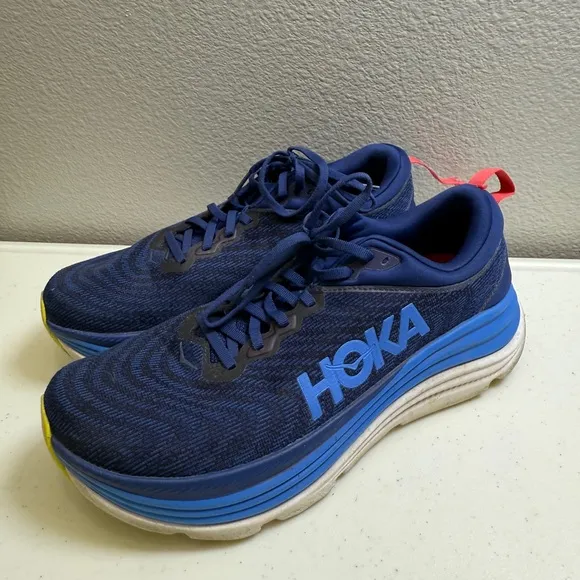 Hoka One One Mens Size 10.5 Blue 1127929 Gaviota 5 Running Shoes Blue