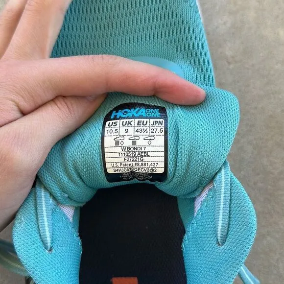 Hoka One One Bondi 7 Running Shoes Women’s Size 10.5