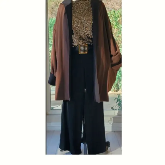 Hooded swing coat