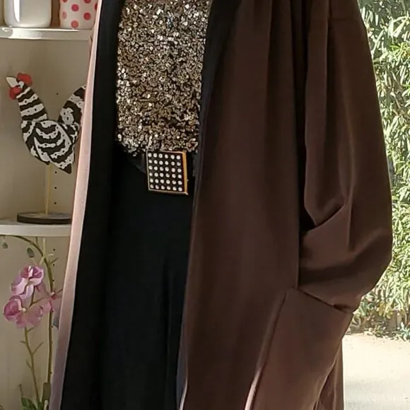Hooded swing coat