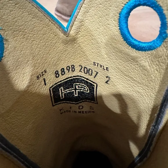 Horse Power Boots Boys Horse Power Kids Sawdust Roughout Cutter Toe Size 1 Tan
