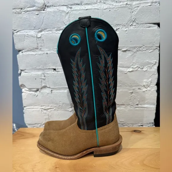Horse Power Boots Boys Horse Power Kids Sawdust Roughout Cutter Toe Size 1 Tan