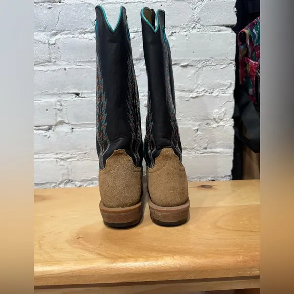 Horse Power Boots Boys Horse Power Kids Sawdust Roughout Cutter Toe Size 1 Tan
