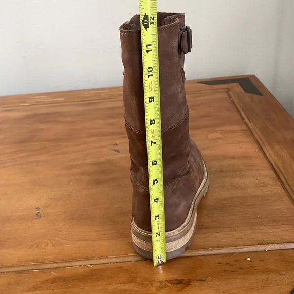 Hunter Men's Brown Leather Boots Size 9