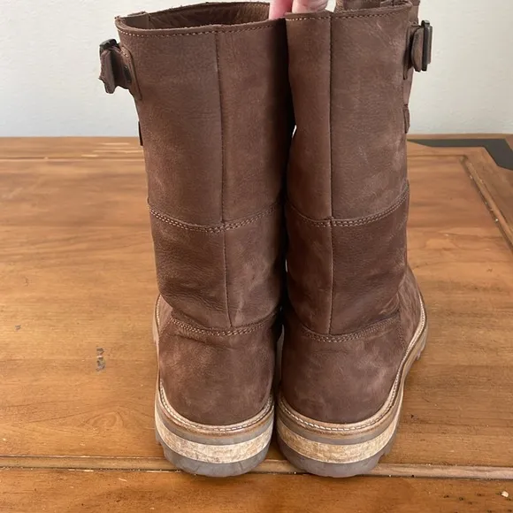 Hunter Men's Brown Leather Boots Size 9