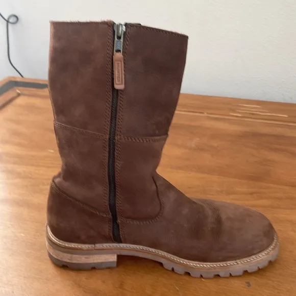 Hunter Men's Brown Leather Boots Size 9