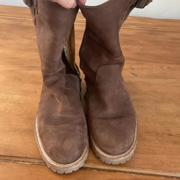 Hunter Men's Brown Leather Boots Size 9