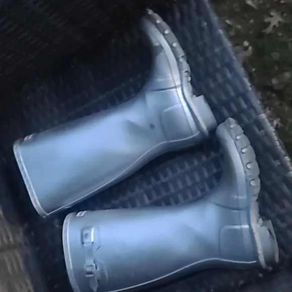 Hunter Silver Rain Boots