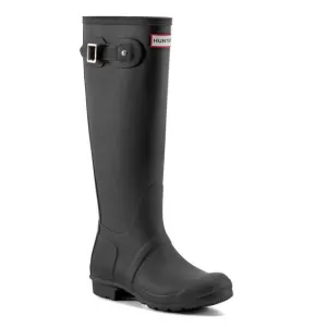 HUNTER WOMEN'S ORIGINAL TALL RAIN BOOTS, BLACK, 10