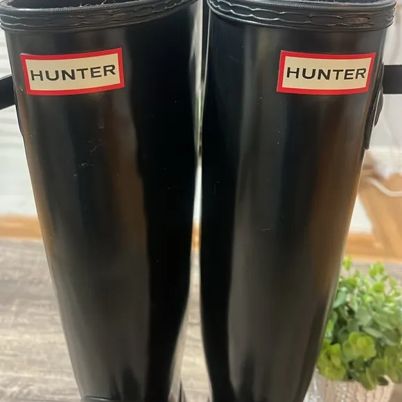 Hunter Women's Tall Black Boots