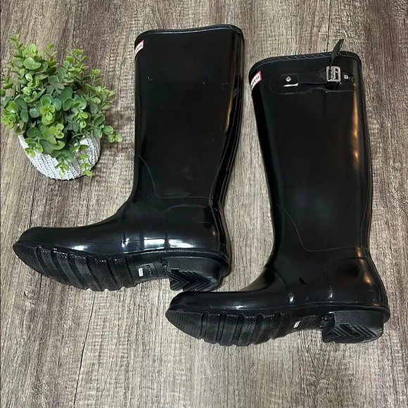 Hunter Women's Tall Black Boots