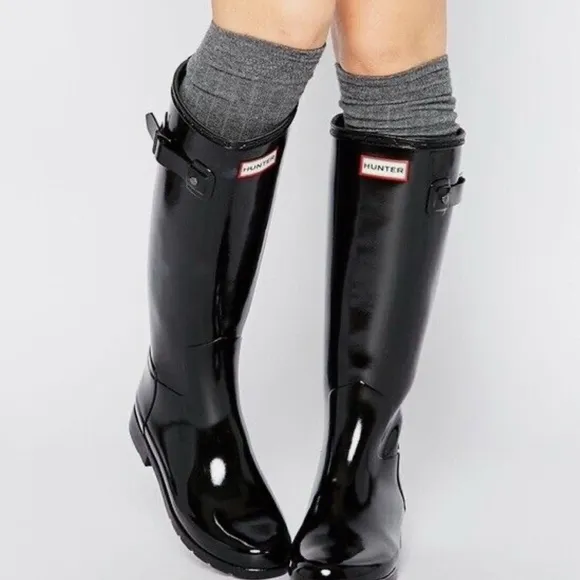 Hunter Women's Tall Black Boots
